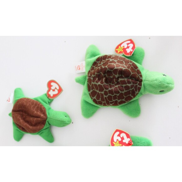 3 Set Ty 1993 Teenie Beanie Babies Legs Frog Speedy Turtle 3rd Gen 4020 4030 - Picture 5 of 11